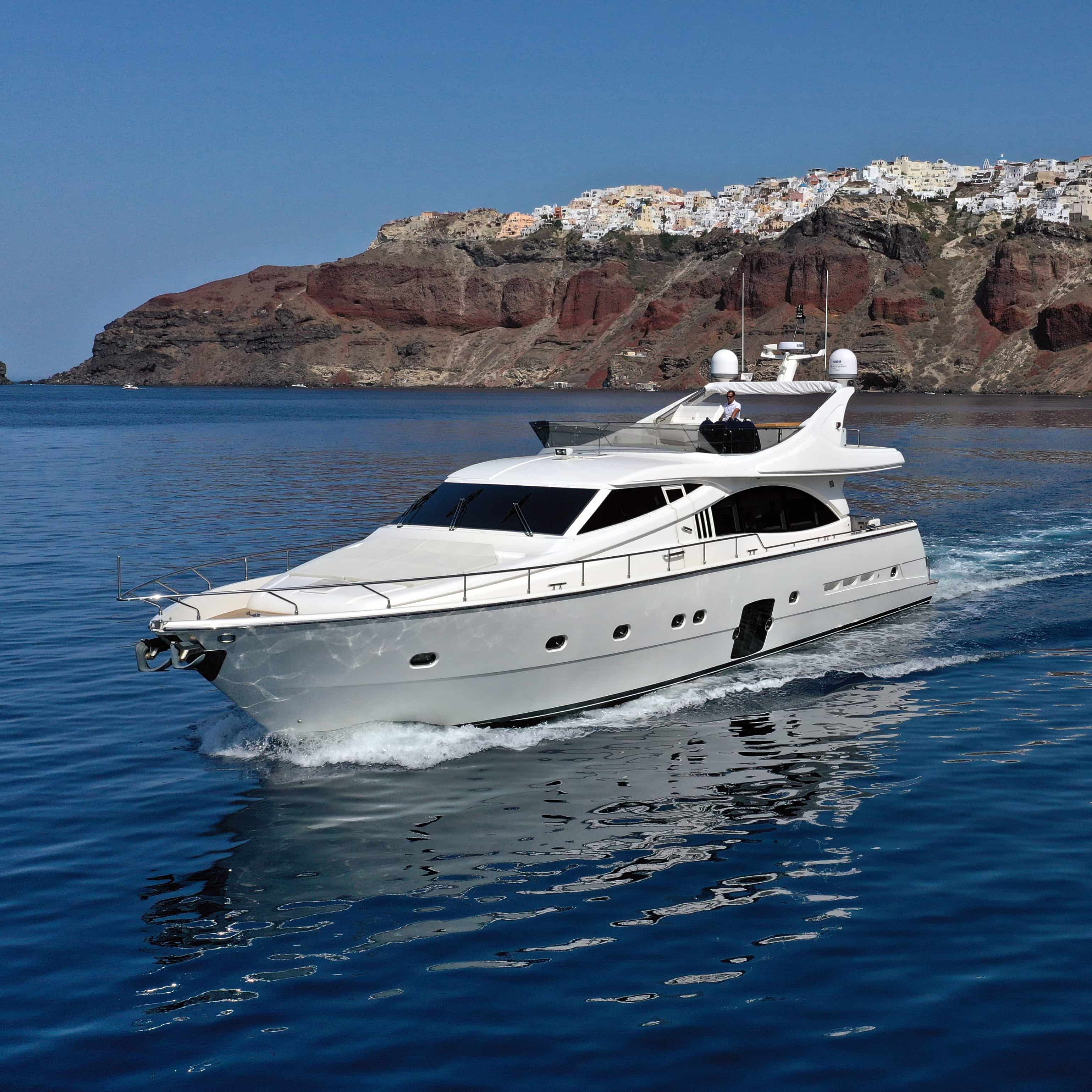 Santorini Private cruise, Ferretti 731