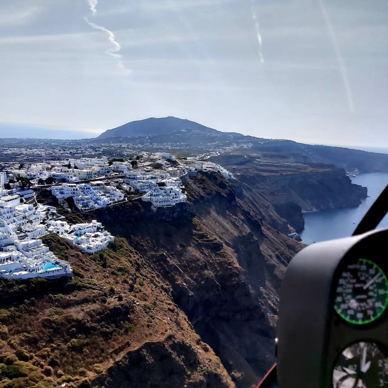Santorini Helicopter Tour 30min Private