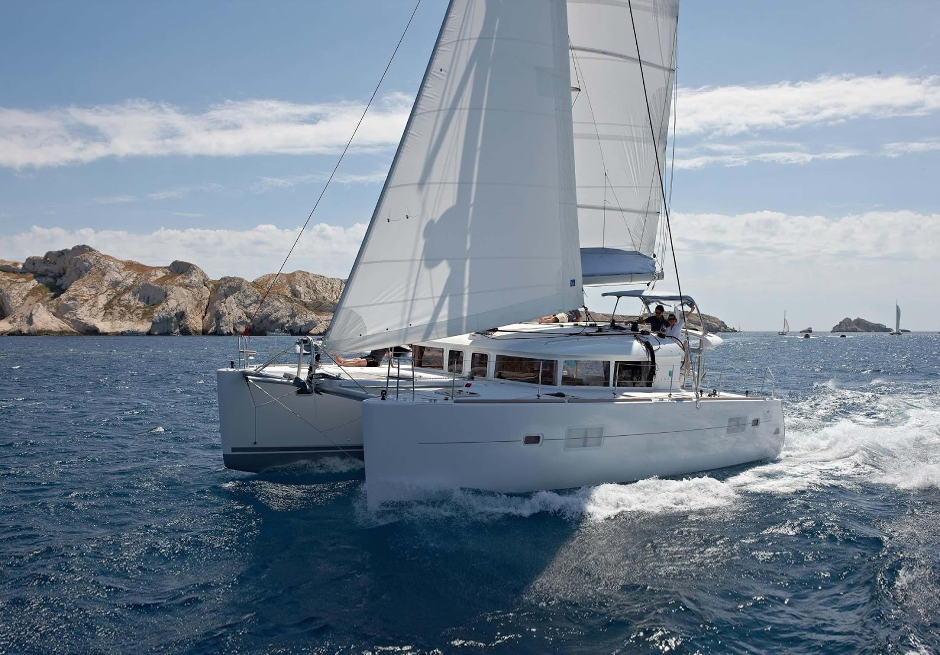 Santorini Sailing Private Cruise, Lagoon 400